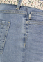 Denim Bermuda Jeans Shorts mit Flechtg�rtel und Umschlag