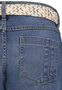 Denim Bermuda Jeans Shorts mit Flechtg�rtel und Umschlag