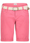 Chino Bermuda Shorts mit Flechtg�rtel und Umschlag