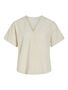 V-Ausschnitt T-Shirt mit kurzen �rmeln und Falten