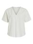 V-Ausschnitt T-Shirt mit kurzen �rmeln und Falten