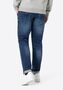 Jeans mit Stretchbund und verblasster Waschung