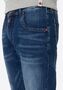 Jeans mit Stretchbund und verblasster Waschung