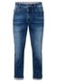 Jeans mit Stretchbund und verblasster Waschung