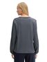 Tom Tailor Lang�rmlige Bluse mit V-Ausschnitt und feinen Streifen