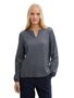 Tom Tailor Lang�rmlige Bluse mit V-Ausschnitt und feinen Streifen