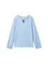 Tom Tailor Lang�rmlige Bluse mit V-Ausschnitt und feinen Streifen