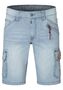 Denim Cargoshorts mit Rei�verschlusstasche