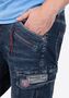 Denim Bermuda Jeans Shorts mit Cargo-Taschen