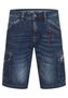 Denim Bermuda Jeans Shorts mit Cargo-Taschen