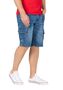 Denim Bermuda Jeans Shorts mit Cargo-Taschen