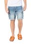 Jeansshorts mit Cargotaschen und Umschlag