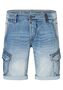 Jeansshorts mit Cargotaschen und Umschlag