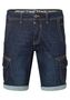 Jeansshorts mit Kontrastn�hten und Cargotaschen