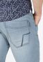 Jeansshorts mit umgeschlagenem Saum und Logo-Detail