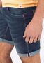 Denim Shorts mit Rissen und Umschlag