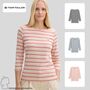 Tom Tailor Langarmshirt mit Herz-Logo und Streifen