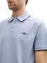Tom Tailor Polo-Shirt mit Kontraststreifen und Logo-Patch, kurz�rmlig