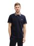 Tom Tailor Polo-Shirt mit Kontraststreifen und Logo-Patch, kurz�rmlig