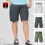 Feine Cargo Chino Shorts mit geometrischem Muster und G�rtel