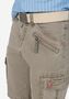 Cargo Jeans Shorts mit G�rtel und Festem Stoff 