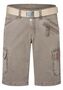 Cargo Jeans Shorts mit G�rtel und Festem Stoff 
