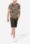 Cargo Jeans Shorts mit G�rtel und Festem Stoff 