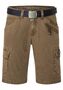 Cargo Jeans Shorts mit G�rtel und Festem Stoff 