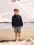Jungen Troyer -Sweatshirt mit Rei�verschluss und Lobster-Print