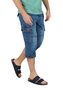 3/4 Jeans-Cargo-Shorts mit Stretch