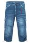 3/4 Jeans-Cargo-Shorts mit Stretch
