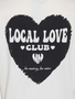 2er-SET T-Shirt mit Herz Print und Local Love Schriftzug