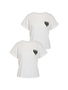 2er-SET T-Shirt mit Herz Print und Local Love Schriftzug