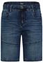 Denim Bermuda Jeansshorts mit Elastischem Bund und Kordelzug 
