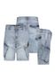 Cargo Jeans Shorts Bermuda mit Seitentaschen 