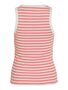 Gestreiftes �rmelloses Rundhalsausschnitt Top