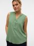 �rmellose Bluse mit V-Ausschnitt und Knopfleiste