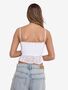 Camisole Top mit Spitzen und R�schendetails 