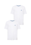 2er-SET Rundhals-T-Shirt mit markantem Brustlogo
