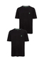 2er-SET Rundhals-T-Shirt mit markantem Brustlogo