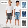 Jungen -Jeansshorts mit Kordelzug und Taschen