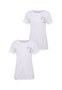 2er-SET Kurzarm T-Shirt mit Motiv Print und Rundhalsausschnitt