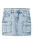 M�dchen Denim Jeansrock mit Cargo Taschen