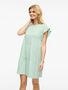 Shirt-Kleid mit R�schen Rundhals und Kurzarm