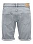 Kurze Jeansshorts mit umgeschlagenem Saum und Taschen