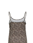 Langes Kleid mit Leopardenmuster und Spaghettitr�gern