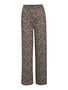 Leopardenmuster Hose mit weitem Bein und normaler Bund