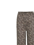 Leopardenmuster Hose mit weitem Bein und normaler Bund
