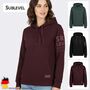 Hoodie Kapuzenpullover mit K�ngurutasche und Textprint