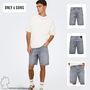 Jeansshorts mit f�nf Taschen und Knopfverschluss